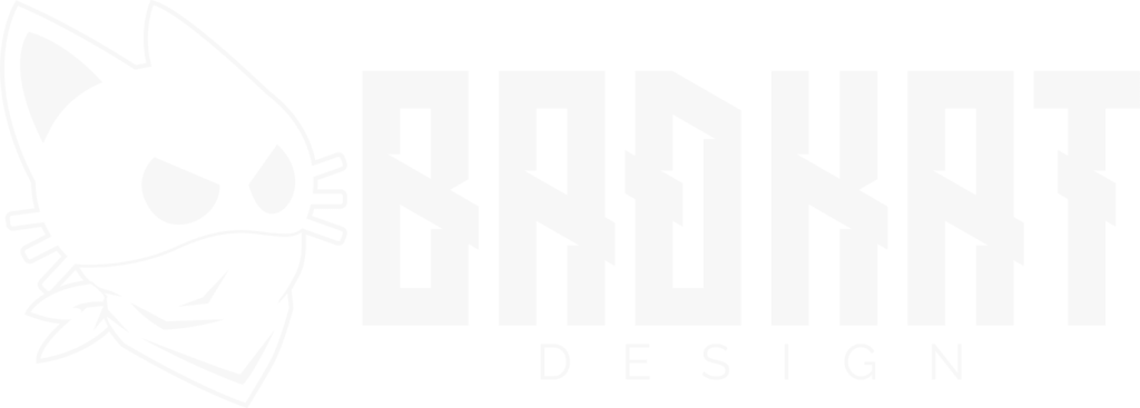 Logo Badkat negativo
